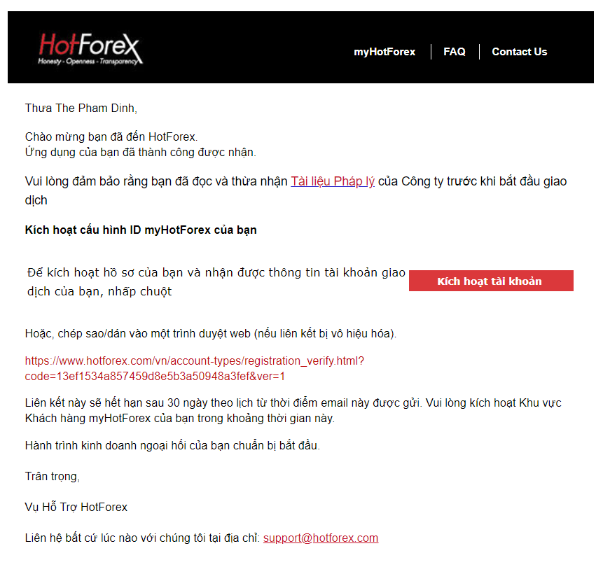 Mở tài khoản Hotforex mới nhất 3