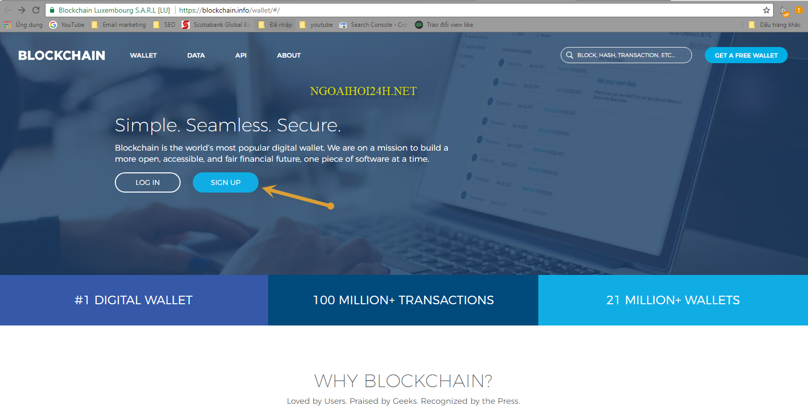 Hướng dẫn tạo và sử dụng ví Blockchain để lưu trữ Bitcoin chi tiết bằng hình ảnh